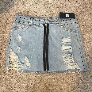 Signature 8 Jean skirt